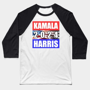 Kamala Harris for President 2024 Baseball T-Shirt